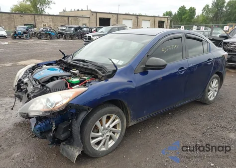 2012 Mazda 3 I from USA, damaged, VIN JM1BL1V80C1699052